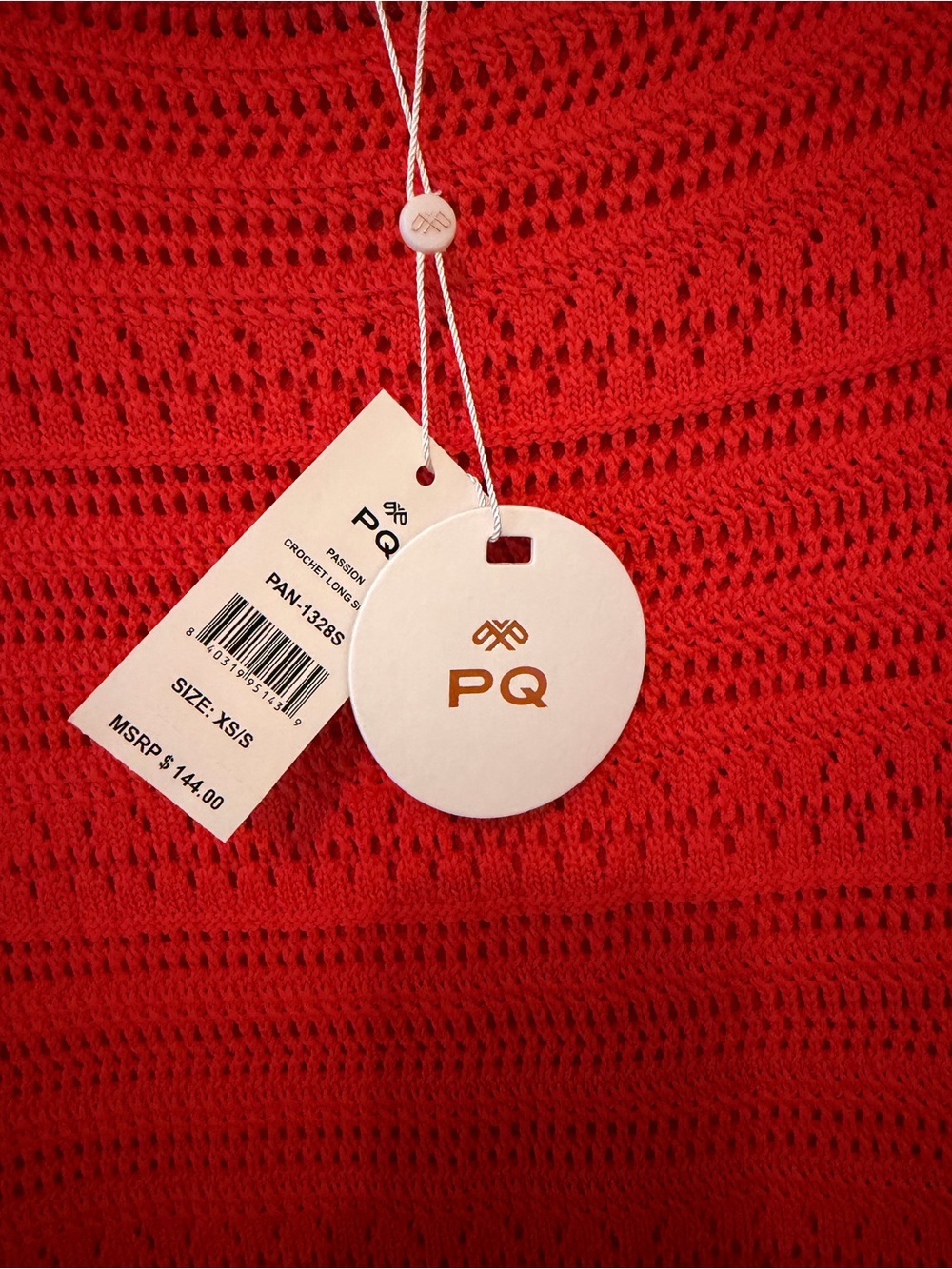 PQ Swim Crochet Long Skirt in Passion Women's size XS/S NWT - Picture 4 of 7